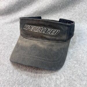 Embroidered Logo Mens Black Specialized Cycling Visor Adjustable OSFM
